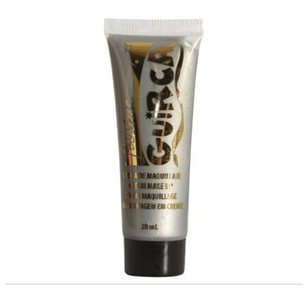 Stříbrný make-up v tubě - pohled zepředu