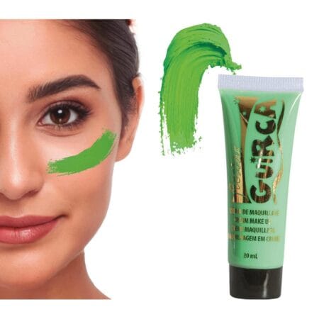 Zelený make-up v tubě