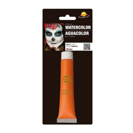 Oranžový make-up na vodní bázi