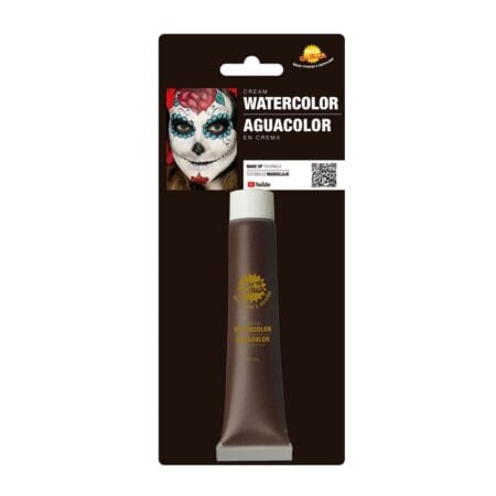 Hnědý make-up na vodní bázi