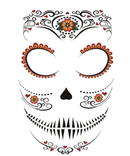 Tetování na obličej Catrina