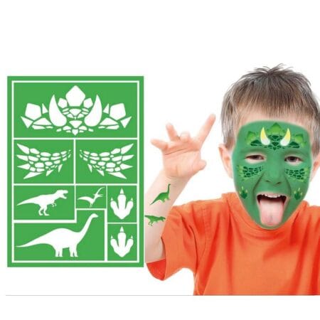 Zelená šablona na dětský make-up