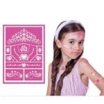 Princeznovská šablona na dětský make-up