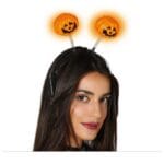 Svítící čelenka s dýní zepředu