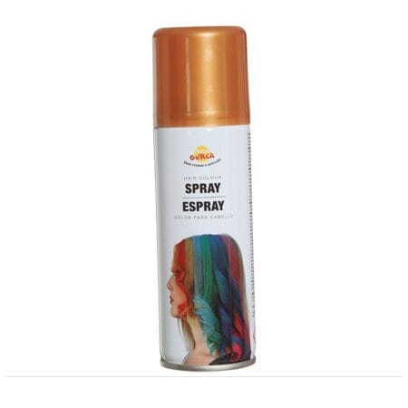 Zlatý sprej na vlasy - pohled zepředu