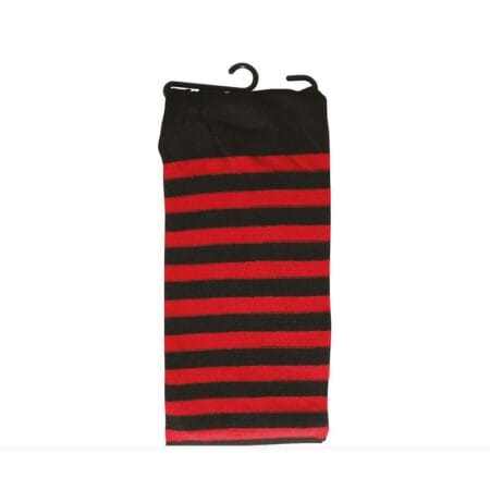 Červenočerné pruhované punčochy Ladybug