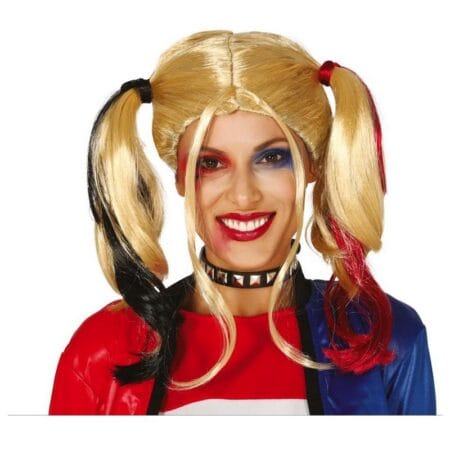 Blond paruka s culíky zepředu