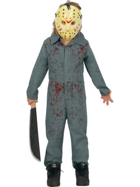 Pohled zepředu na dětský kostým Psycho