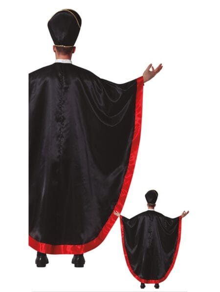 Pohled zezadu na Karnevalový kostým Satan Kardinál