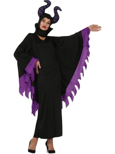 Pohled zepředu na kostým Zlá Víla v inspiraci Maleficent