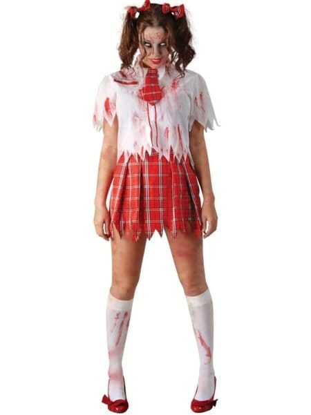 ZOMBIE STUDENTKA karnevalový kostým pro dospělé - Autentický a působivý design
