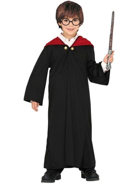 Dětský kostým studenta kouzel, pohled zepředu