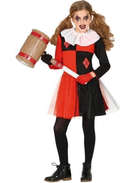 Dětský kostým Harley Quinn - pohled zepředu