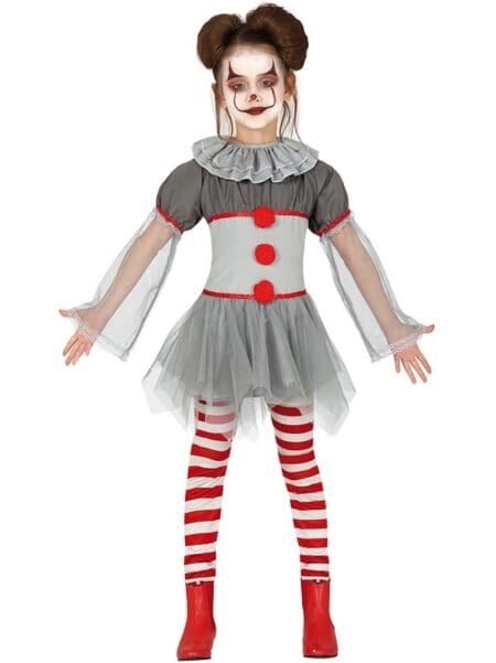 Dětský kostým klaun dívka zepředu