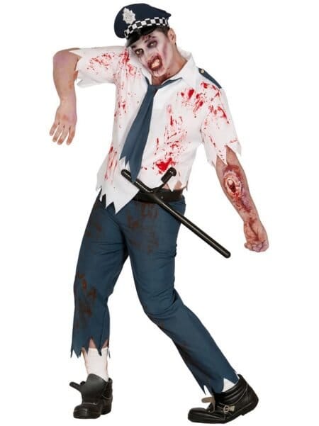 Kostým Policajt Zombie přední pohled