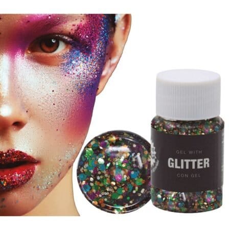 Barevný glitter gel