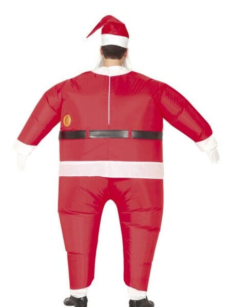 Detaily nafukovacího kostýmu Santa Claus pro dospělé